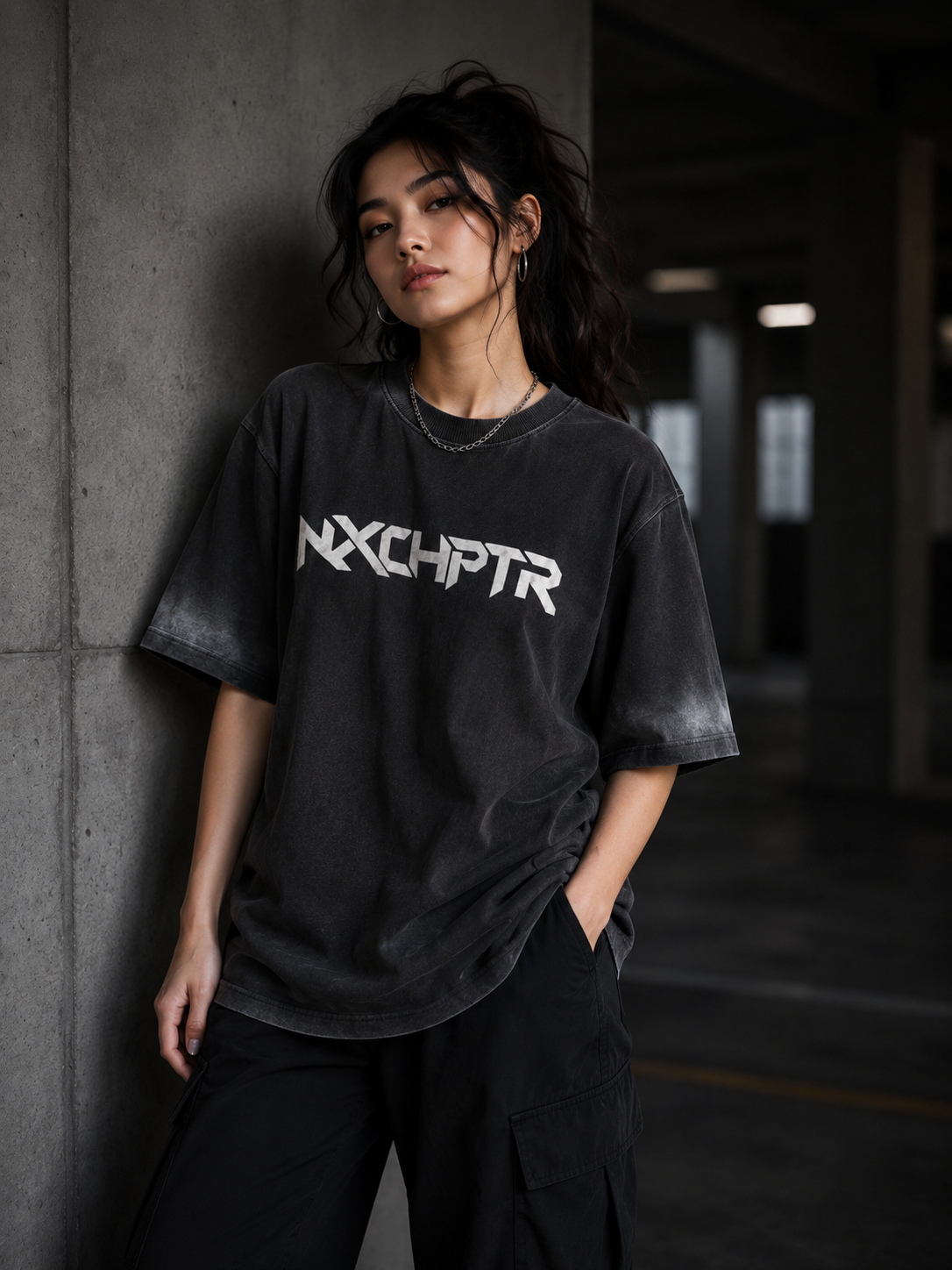 NXCHPTR 3D Puff Print Oversized T-Shirt